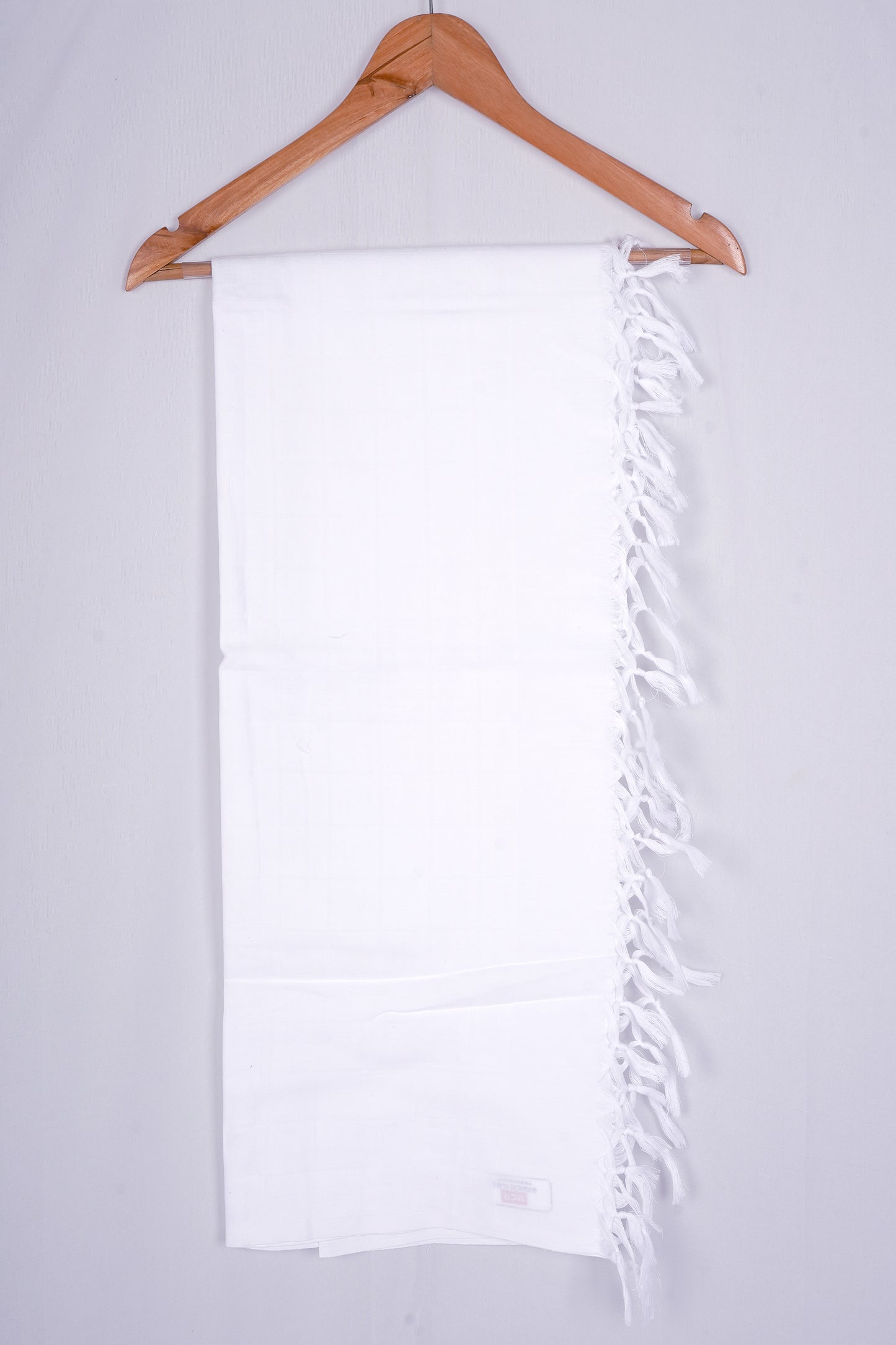 DOUBLE CLOTH WHITE COTTON - WBT-08 BATH TOWEL - 30X60 - WHITE
