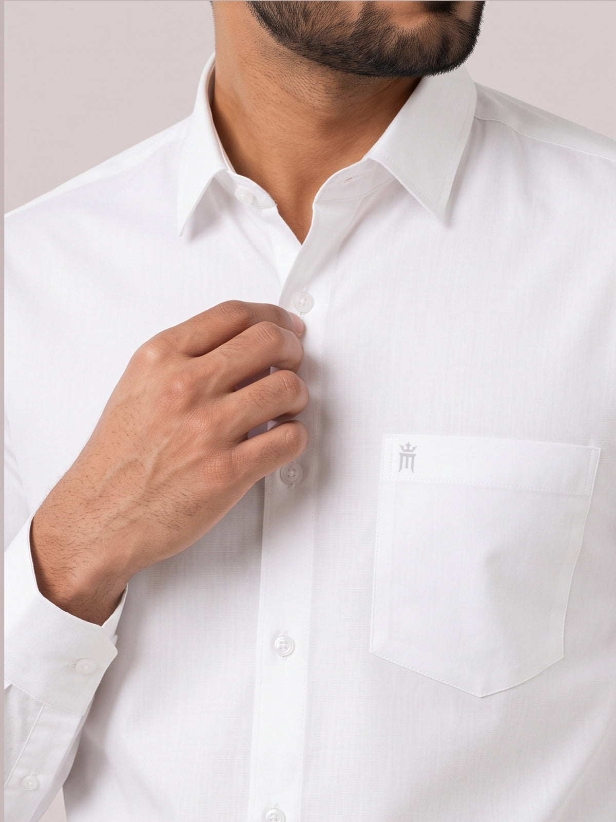 President Formal White Men Shirt