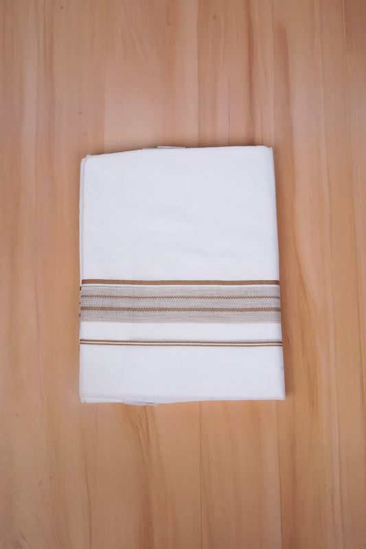 FCD-585 W/D DHOTI 3.80 MTR - Light Brown