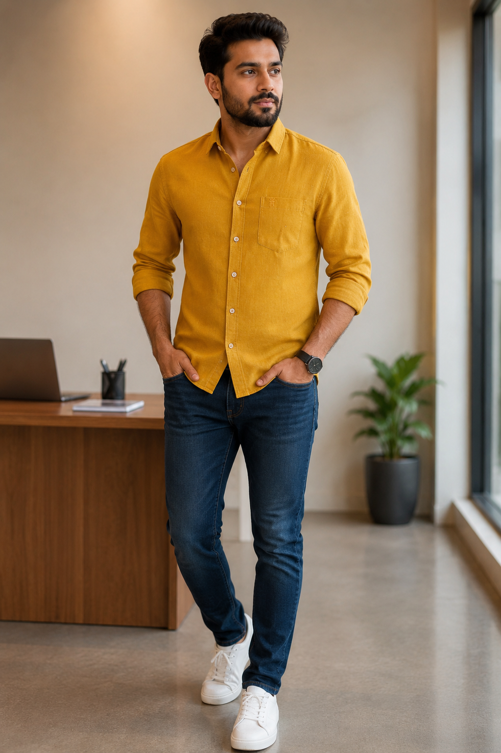 British Crown Casual Color Shirt - 81004