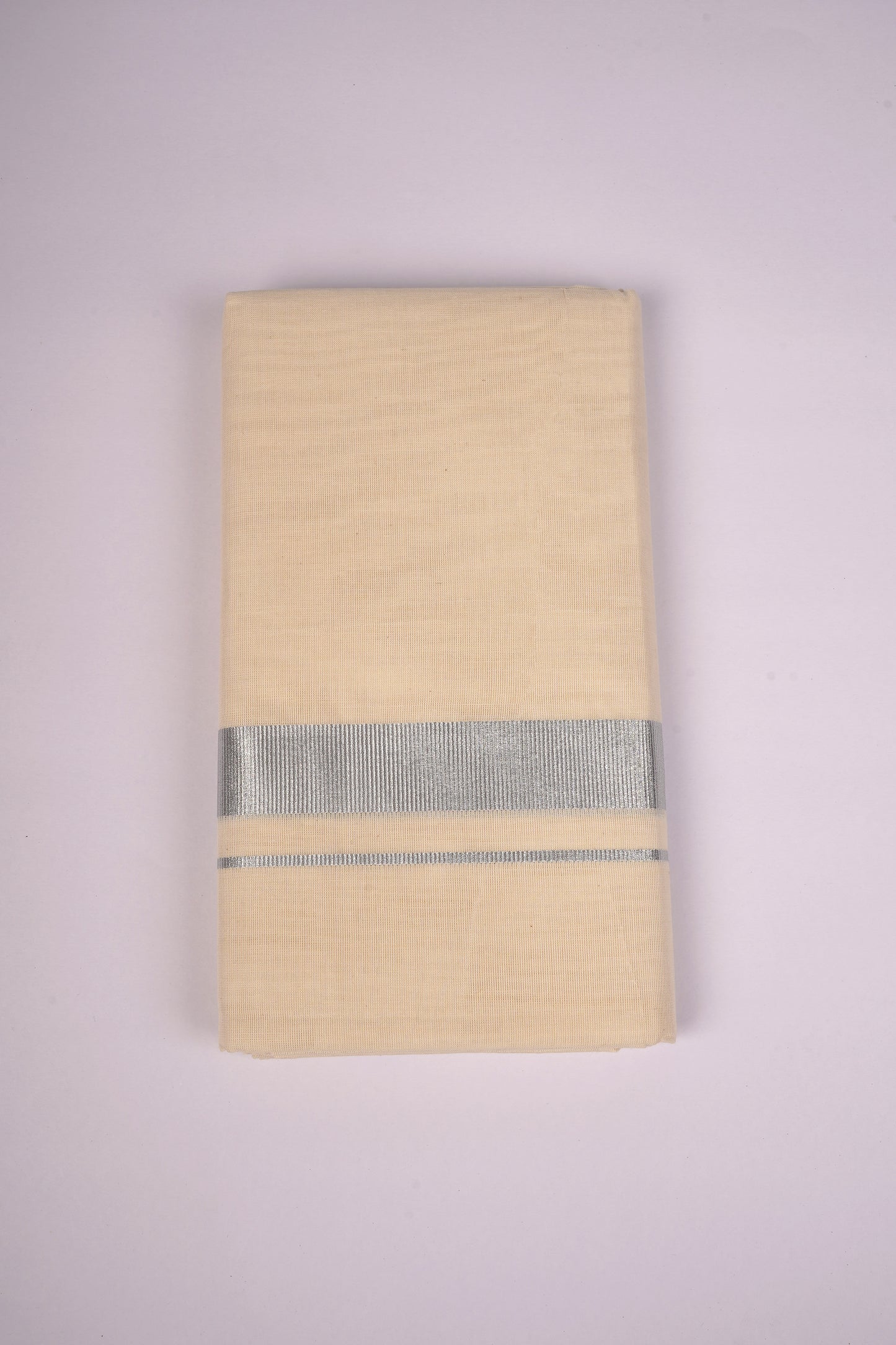 SLD-15C CREAM DOUBLE DHOTI  4.10 MTR