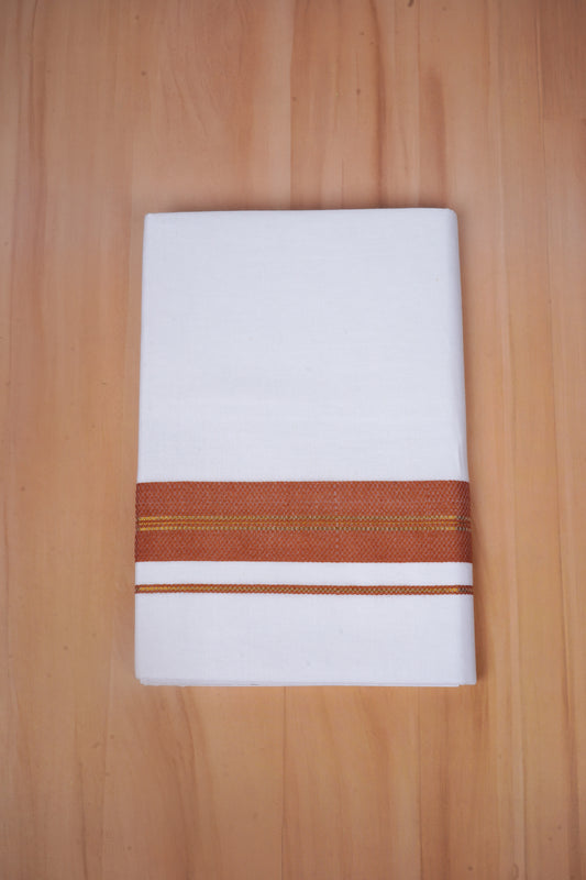 FCD-606 W/D DHOTI 3.80 MTR - Light Brown