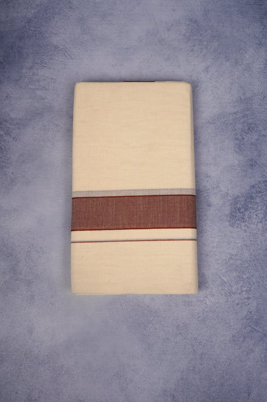 FCD-39C C/D DHOTI  4.00 MTR-Dark Brown