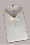MCR EXCEL Half Sleeve Formal Cream Shirt For Men