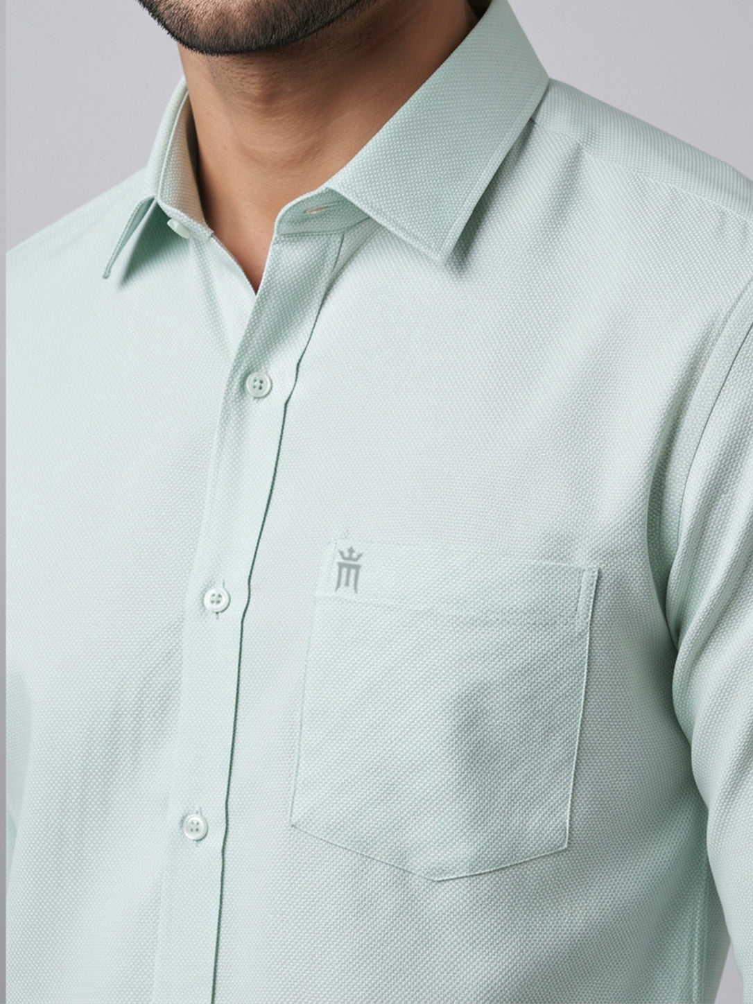 MCR Men Formal Colour Shirt - light green 92056 ICE BERG