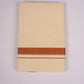 GLD-136C CREAM DOUBLE DHOTI  3.80 MTR