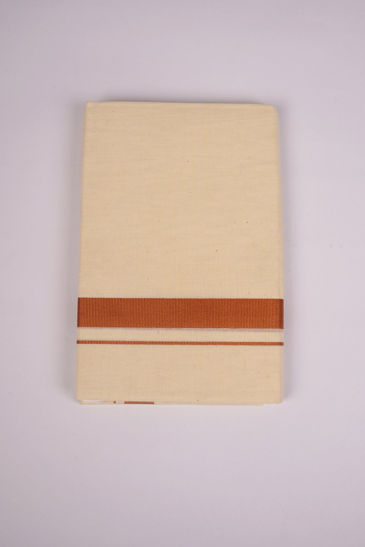 GLD-136C CREAM DOUBLE DHOTI  3.80 MTR