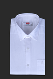 MCR Captain Half Sleeve Formal White Shirt For Men