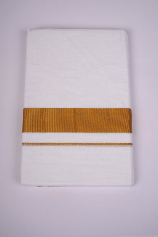 GLD-70 WHITE DOUBLE DHOTHIE 4.00 MTR