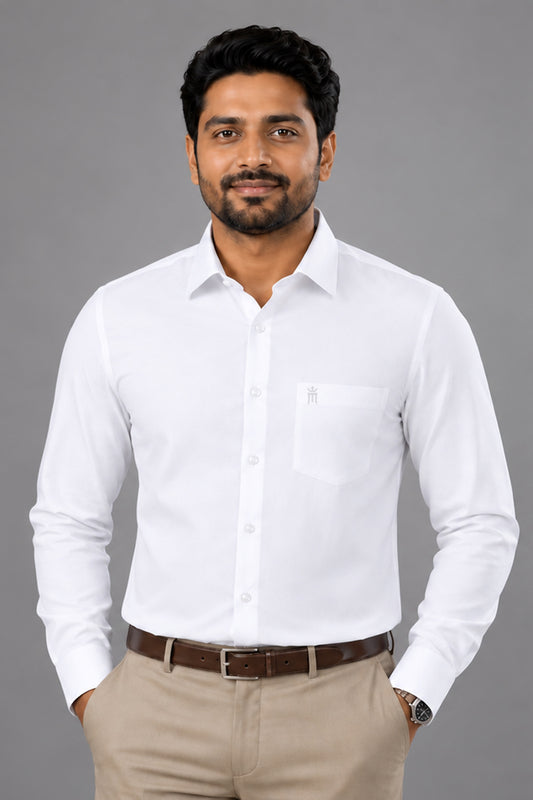 Bravo OYT Formal White Shirt For Men