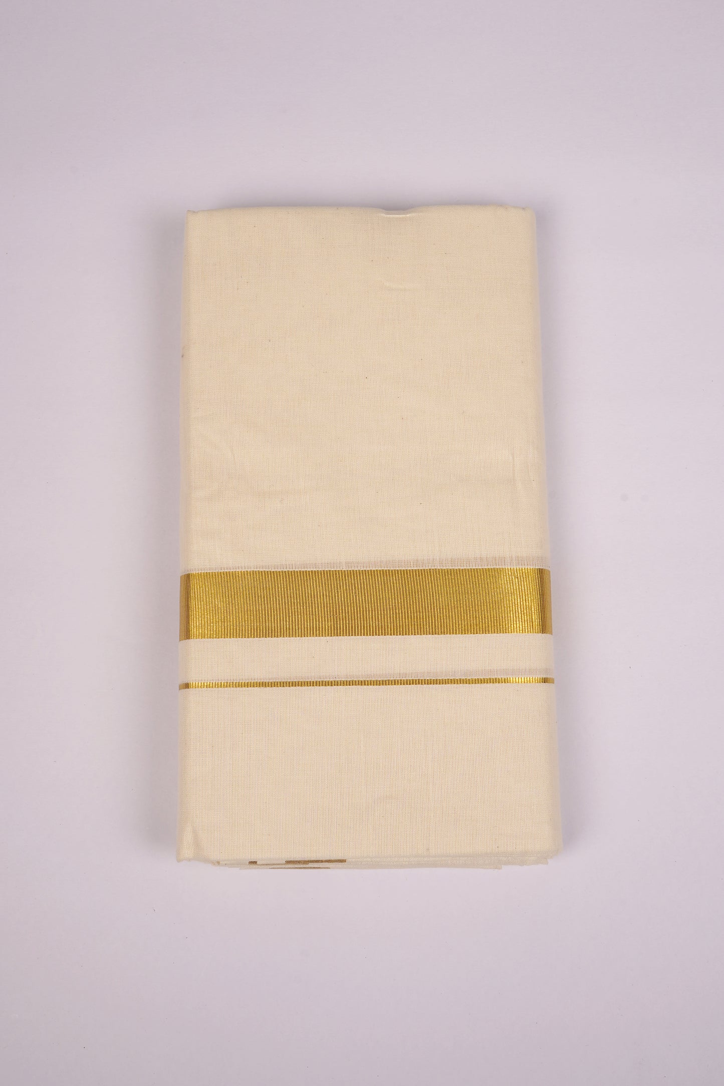 GLD-102C CREAM DOUBLE DHOTI  4.00 MTR