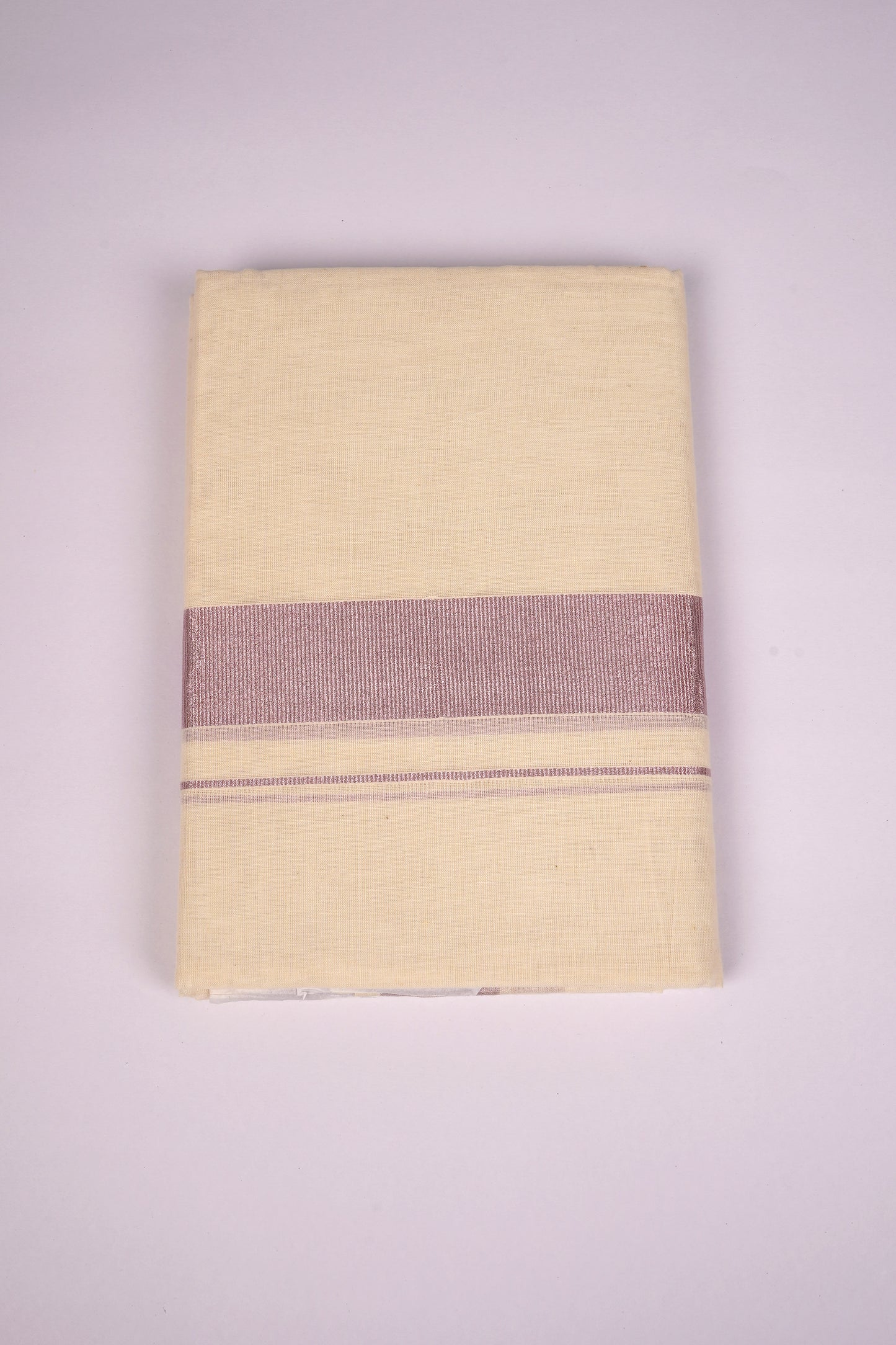 GLD-140C CREAM DOUBLE DHOTI  4.00 MTR