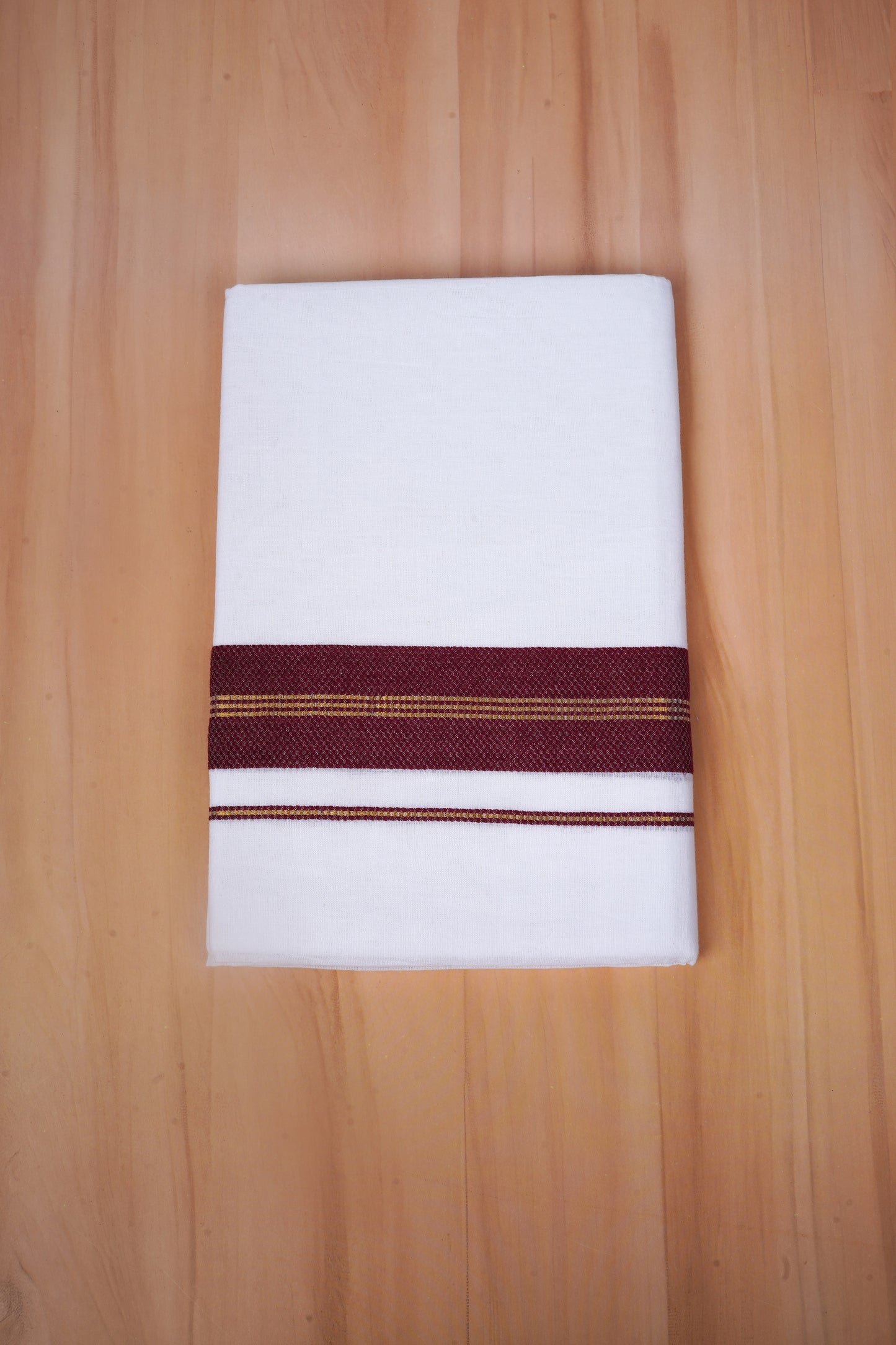 FCD-606 W/D DHOTI 3.80 MTR - Coffee Brown