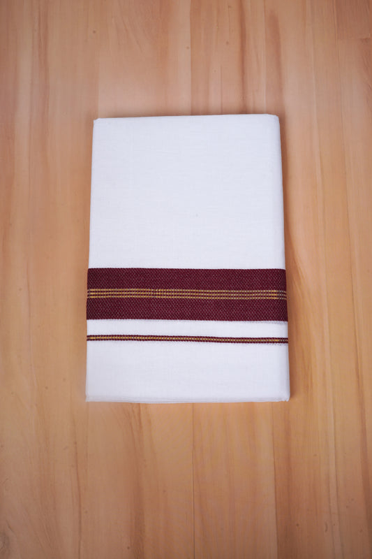 FCD-606 W/D DHOTI 3.80 MTR - Coffee Brown