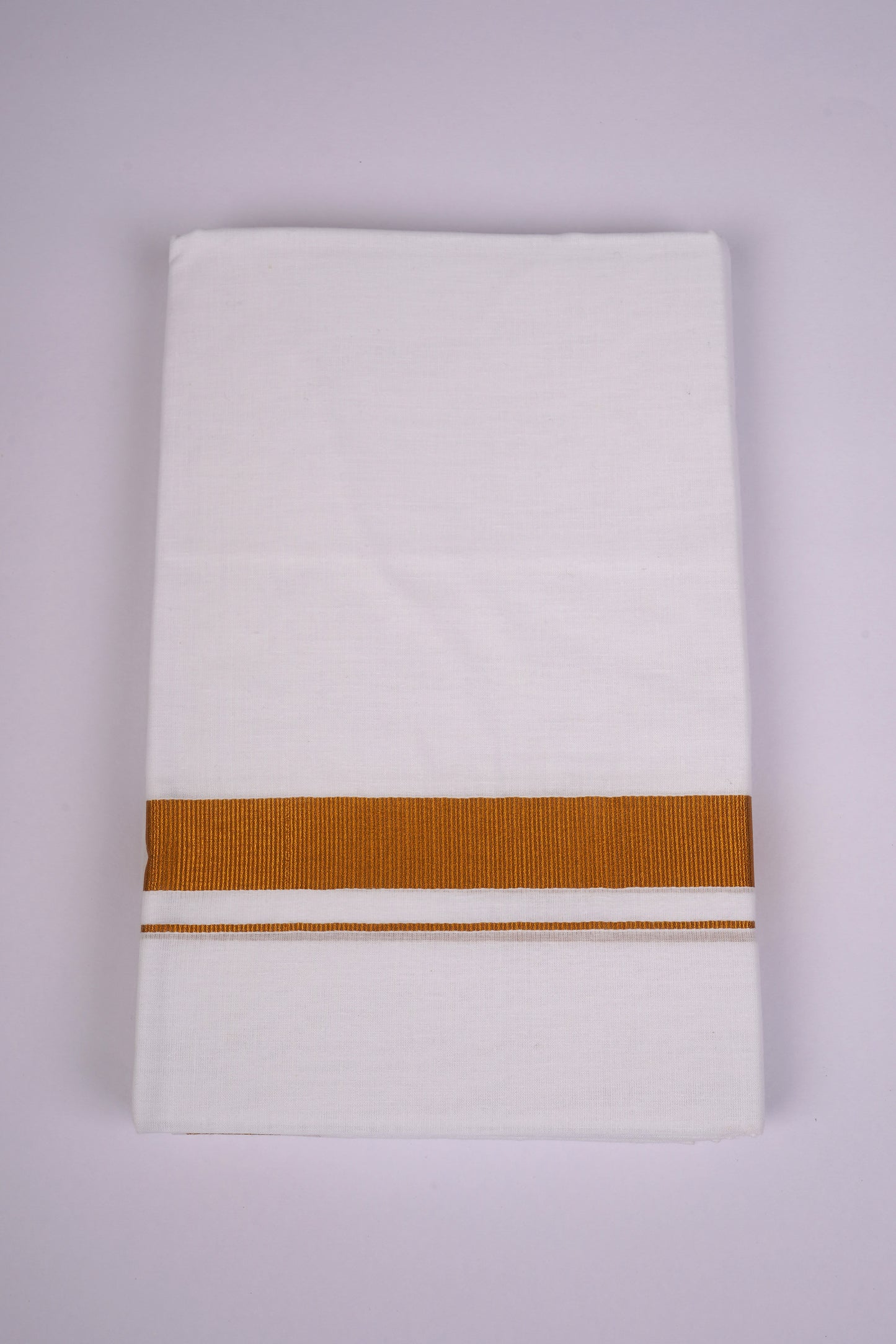 GLD-33 WHITE DOUBLE DHOTI  3.80 MTR