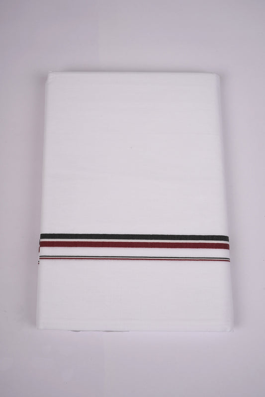 ADMKRL WHITE DOUBLE DHOTHIE 3.70 MTR