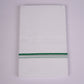 SD-14 WHITE DOUBLE DHOTI 3.80 MTR - Green