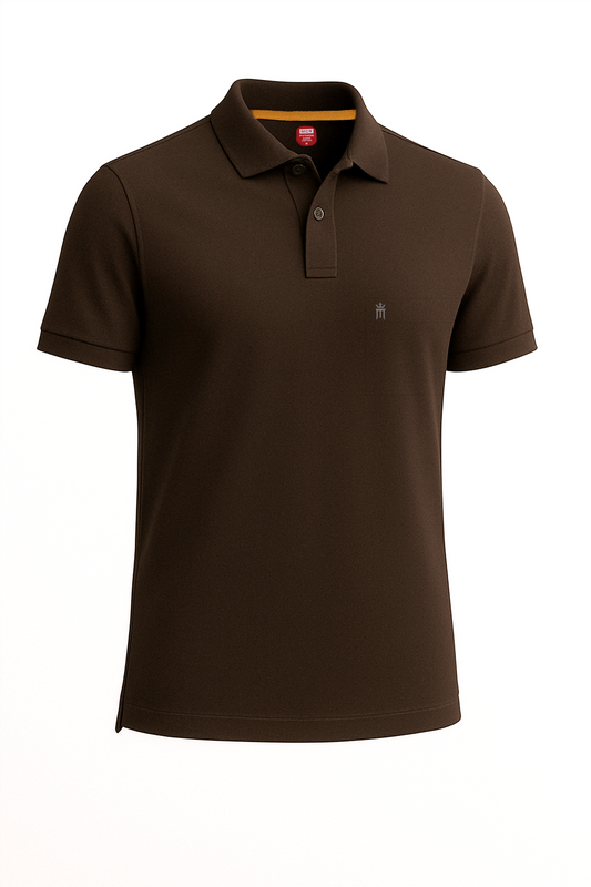 Python Plain RUST BROWN Color T-Shirt - 70008