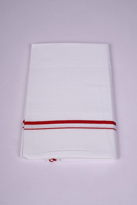 QS-04 W/S DHOTI  2.00 MTR - Red