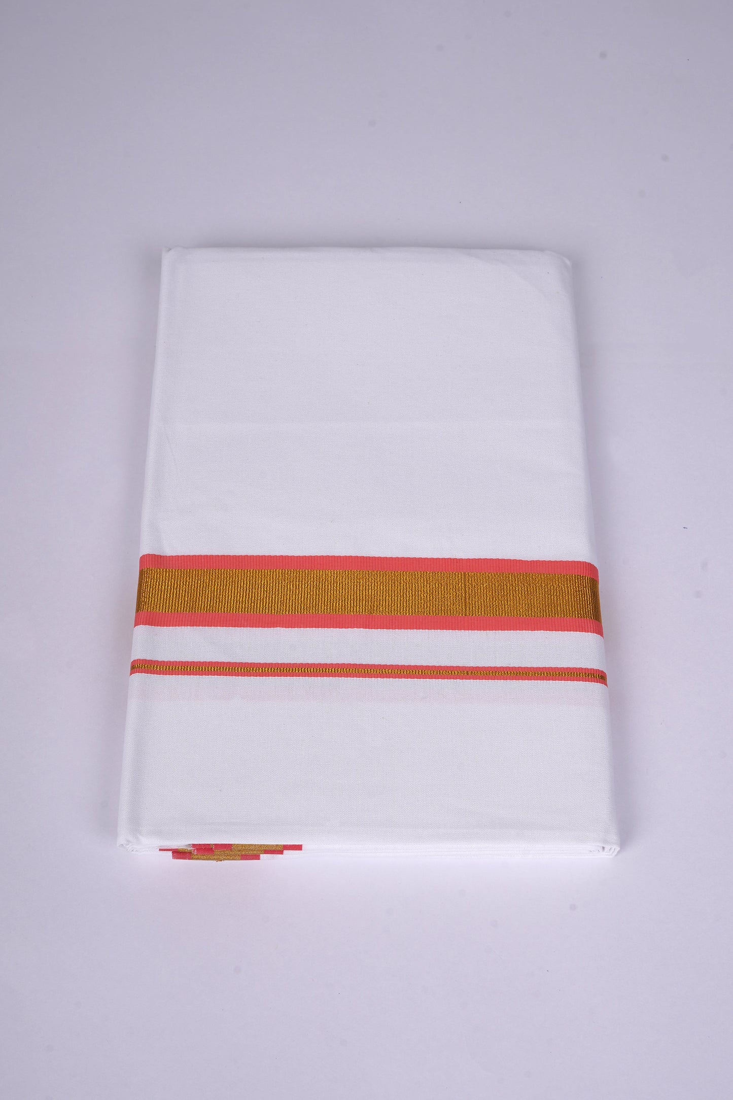 FS-103 W/S DHOTI 2.00 MTR - GOLD DARK ORANGE