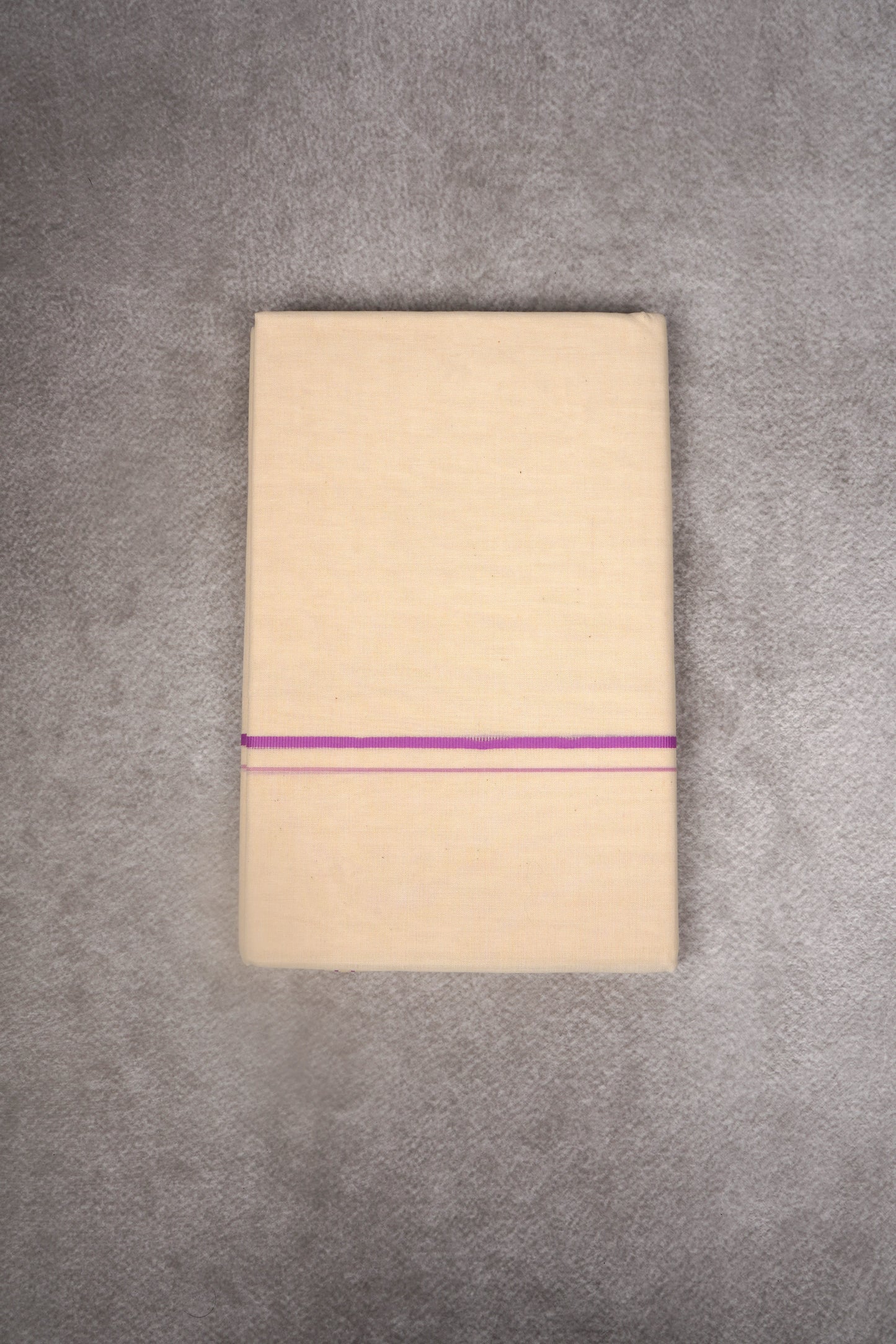 SD-07C CREAM DOUBLE DHOTHIE 3.80 MTR - Pink