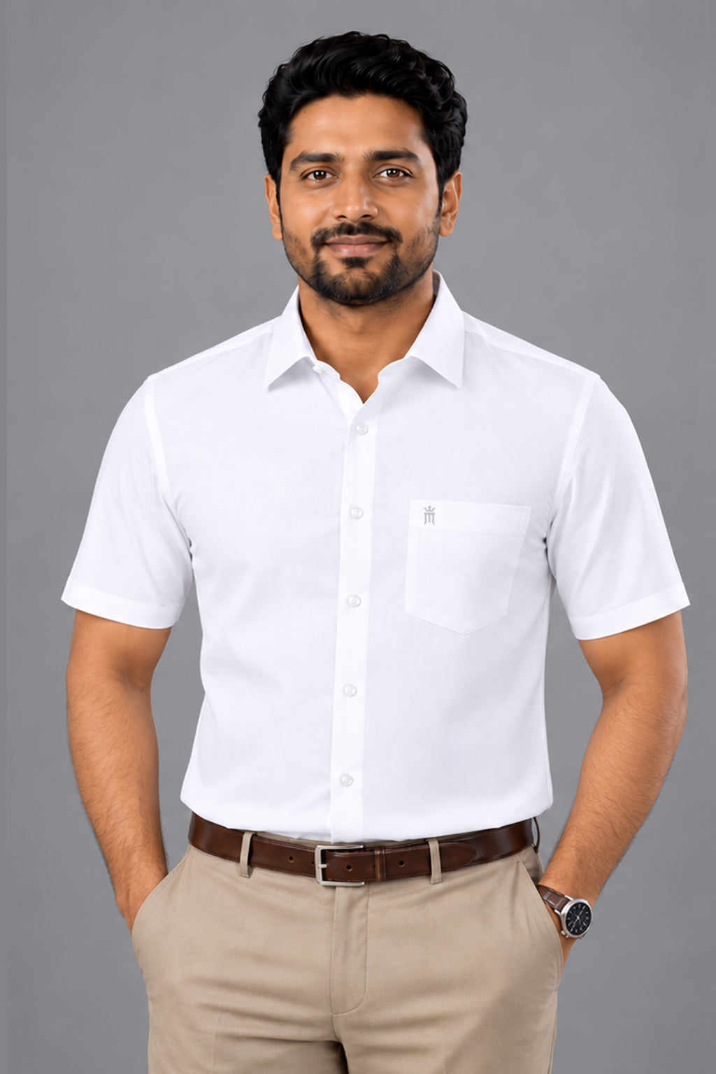 Bravo OYT Formal White Shirt For Men