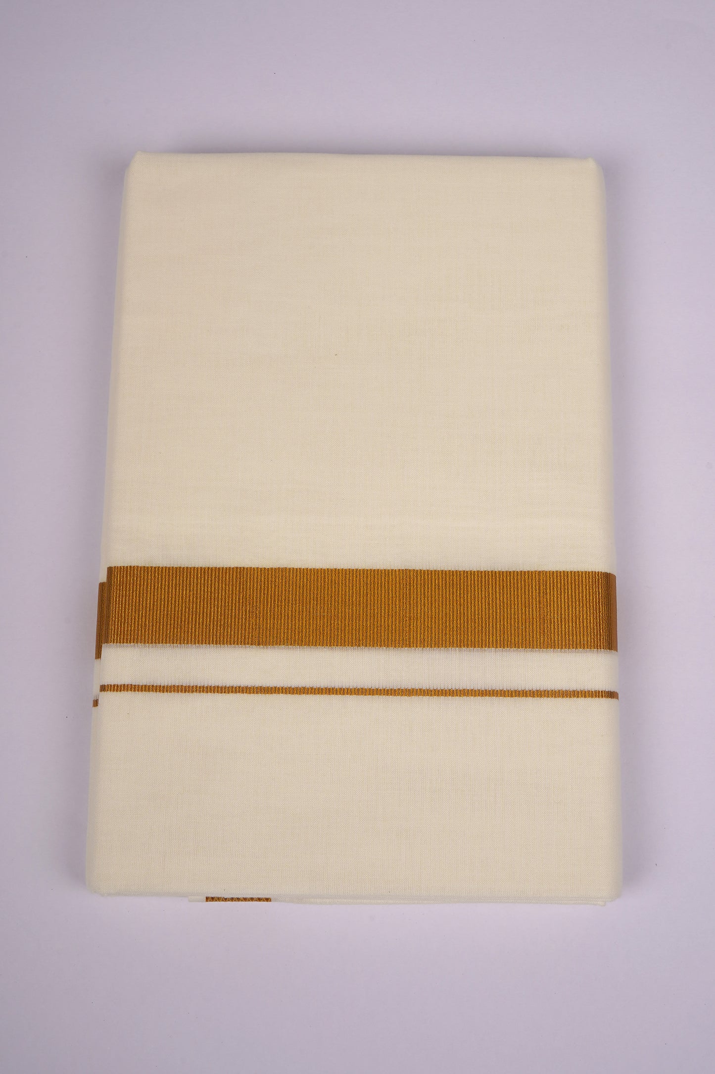 GLD-96C CREAM DOUBLE DHOTI  3.80 MTR