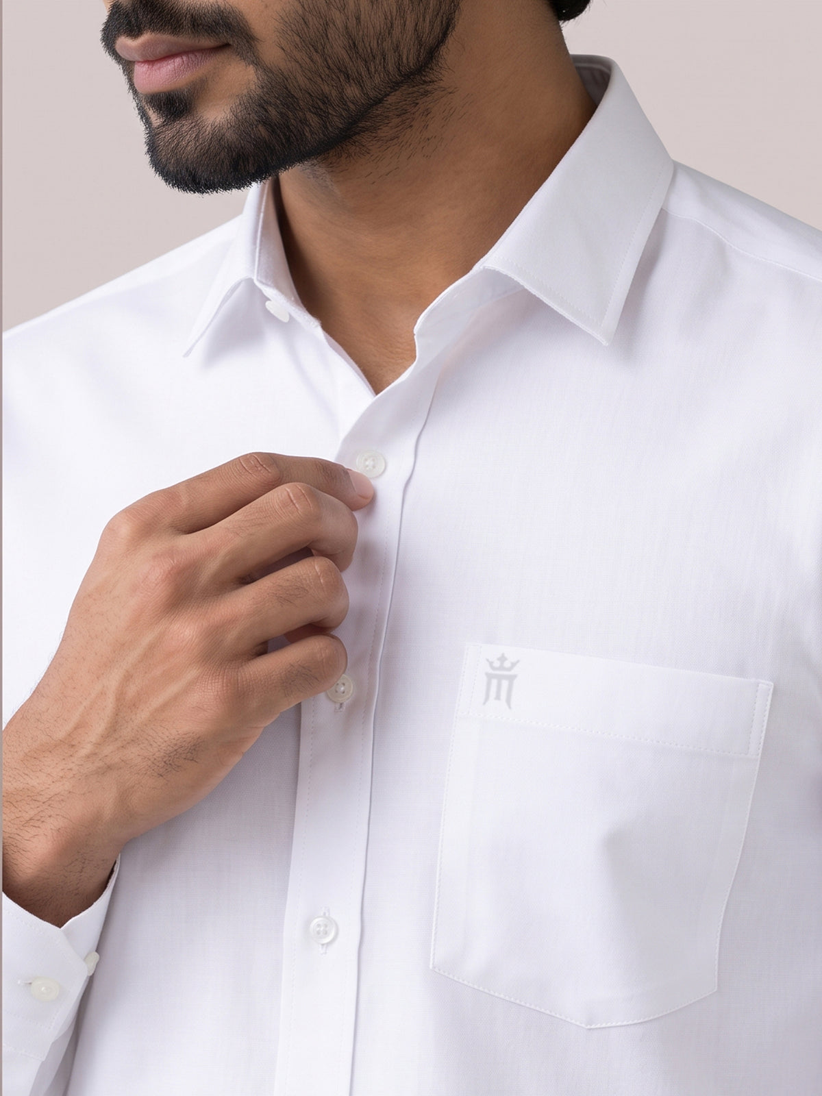 Spray Park Formal White Shirt For Men