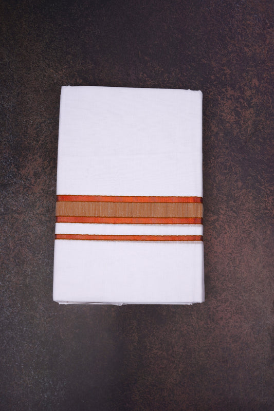 FD-176 W/D DHOTI 3.80 MTR-Brown