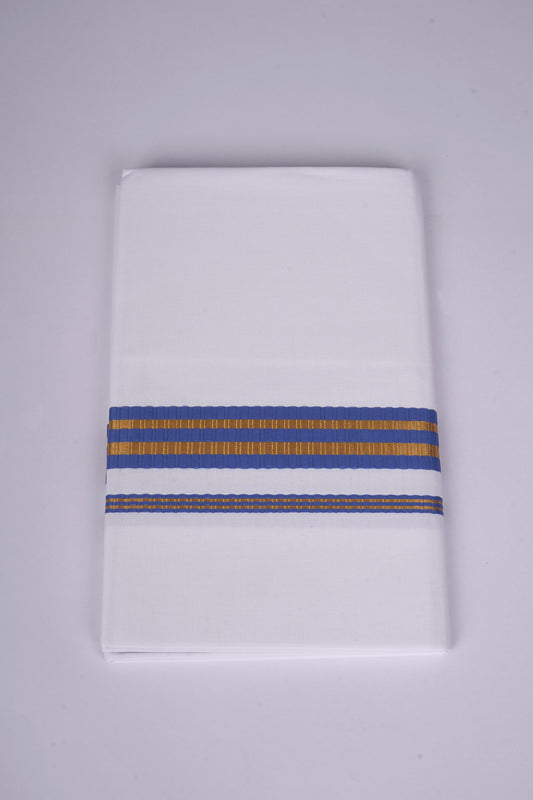 FS-100 W/S DHOTI  2.00 MTR - Blue