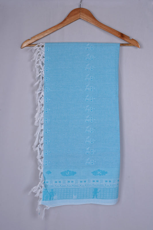 JACQU COTTON COTTON - CBT-19 BATH TOWEL - 30X60 - BLUE