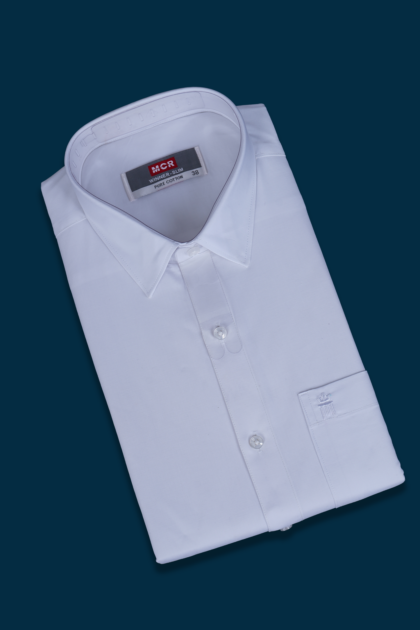 MCR  Winner slim fit Half Sleeve Formal White Shirt For Men