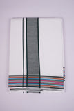 PK-9X5-07 SET WHITE DOUBLE DHOTI - gray