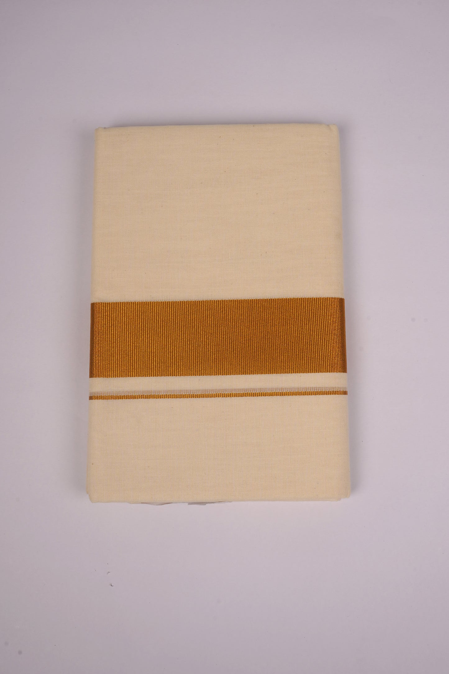 GLD-52C CREAM DOUBLE DHOTI  3.80 MTR