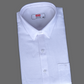 MCR LINEN MAX Half Sleeve Formal White Shirt For Men