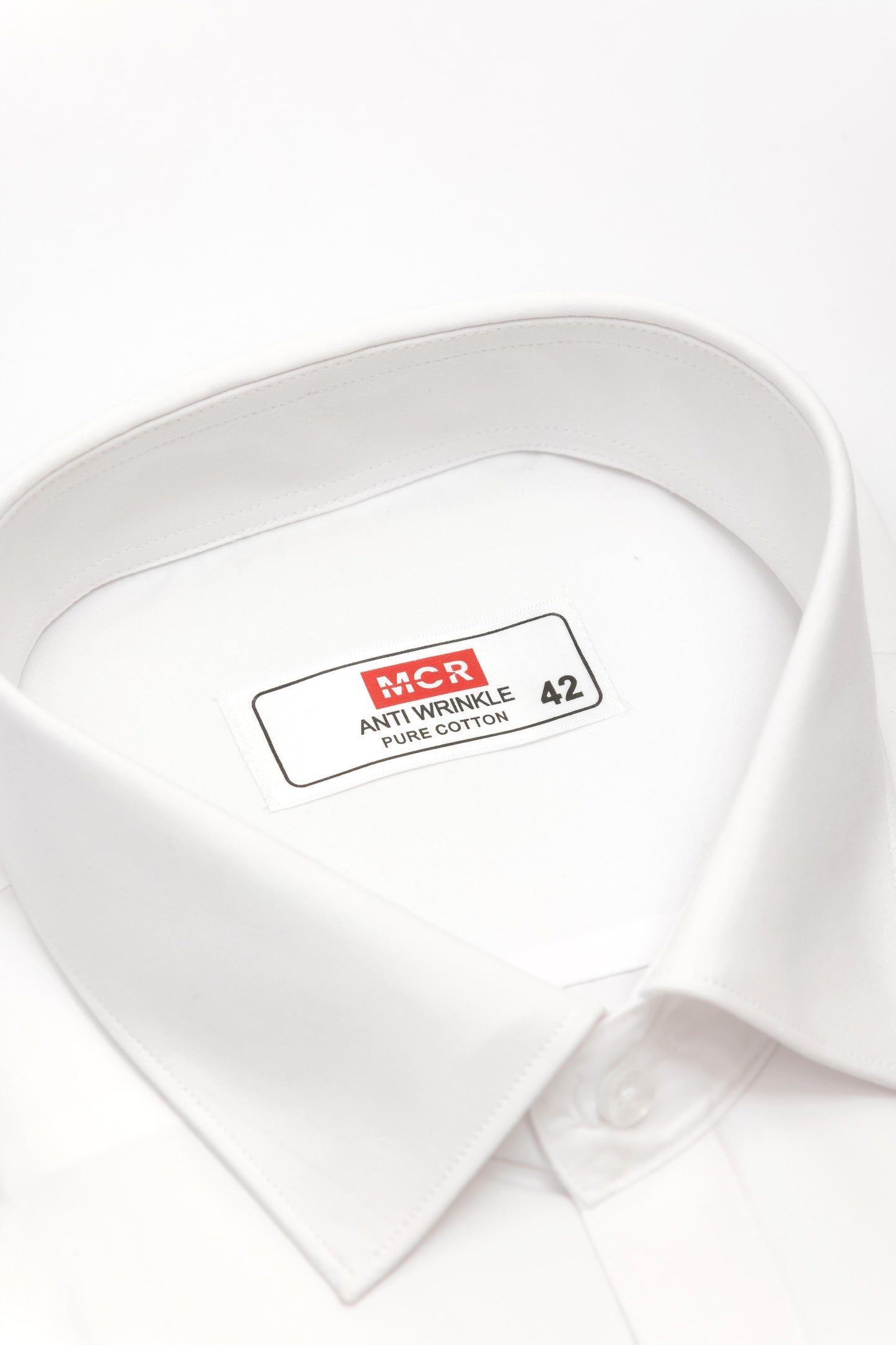 MCR ANTI WRINKLE Full Sleeve Formal White Shirt For Men