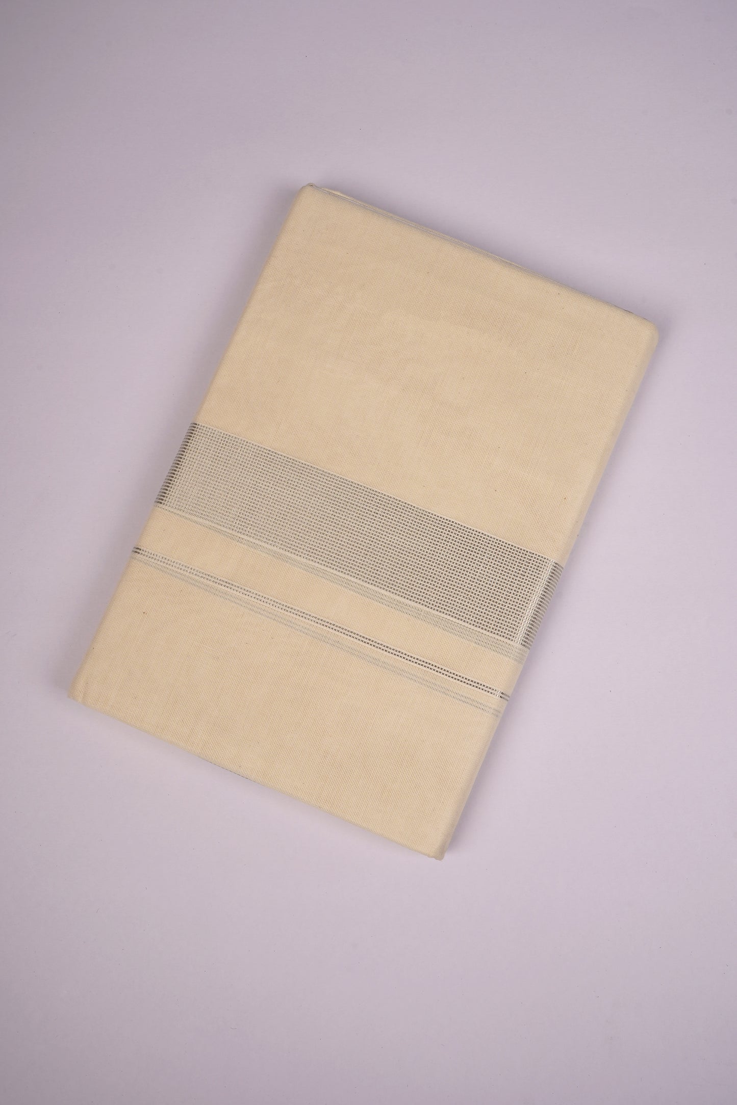 SLD-80C CREAM DOUBLE DHOTI  4.00 MTR