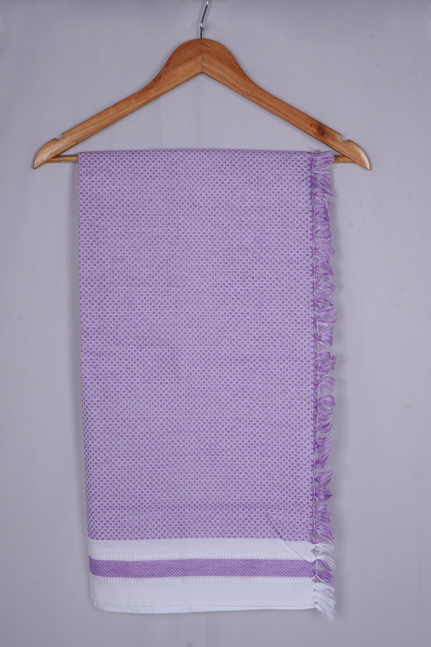 COLOUR MINICHECK COTTON - CBT-24 BATH TOWEL - 30X60 - BLUE