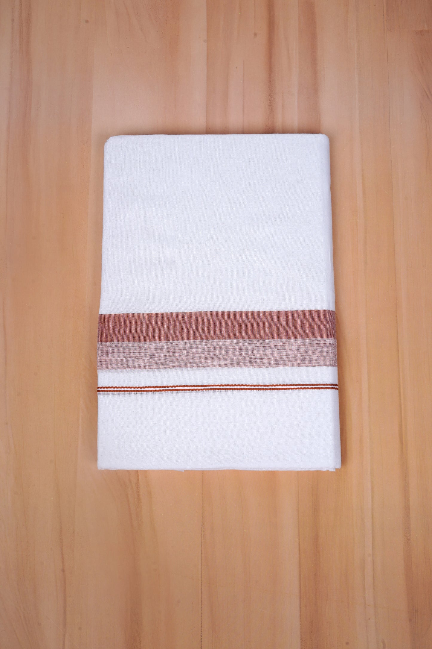 FCD-570 W/D DHOTI 3.80 MTR - lIGHT bROWN