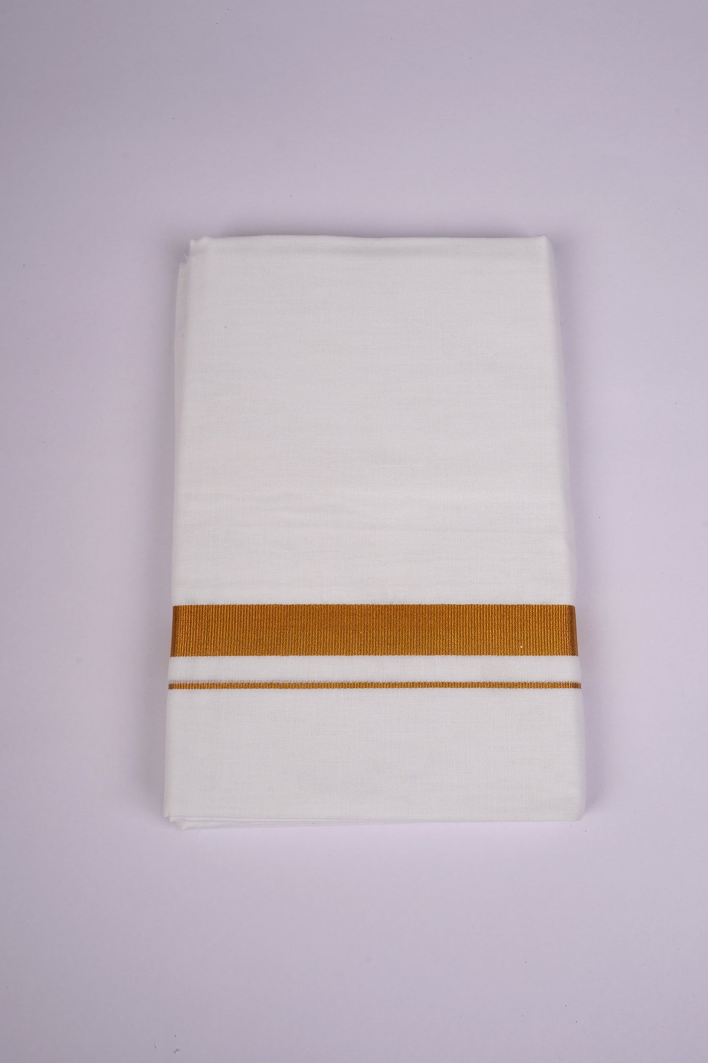 GLD-114 WHITE DOUBLE DHOTI  3.70 MTR