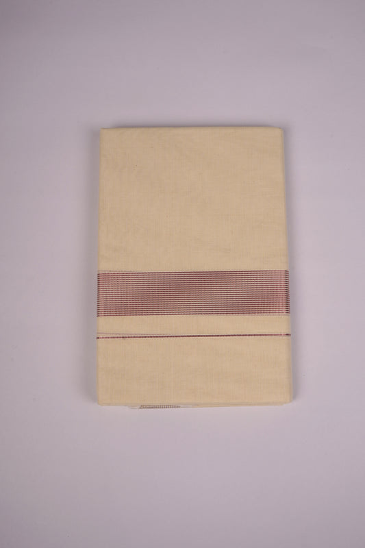 RGD-23C CREAM DOUBLE DHOTI  4.00 MTR