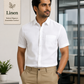 Linen Max Formal White Shirt For Men