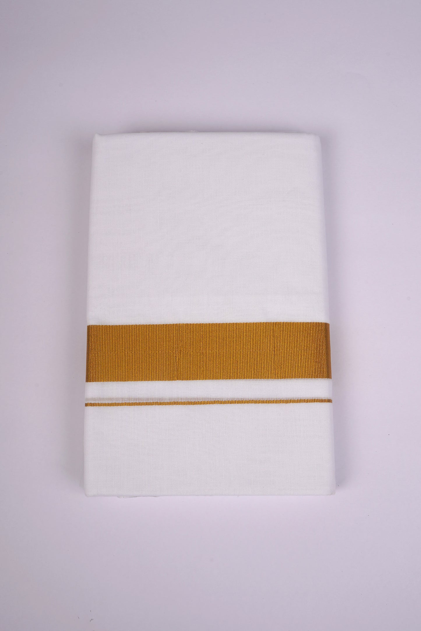 GLD-82 WHITE DOUBLE DHOTI  3.80 MTR