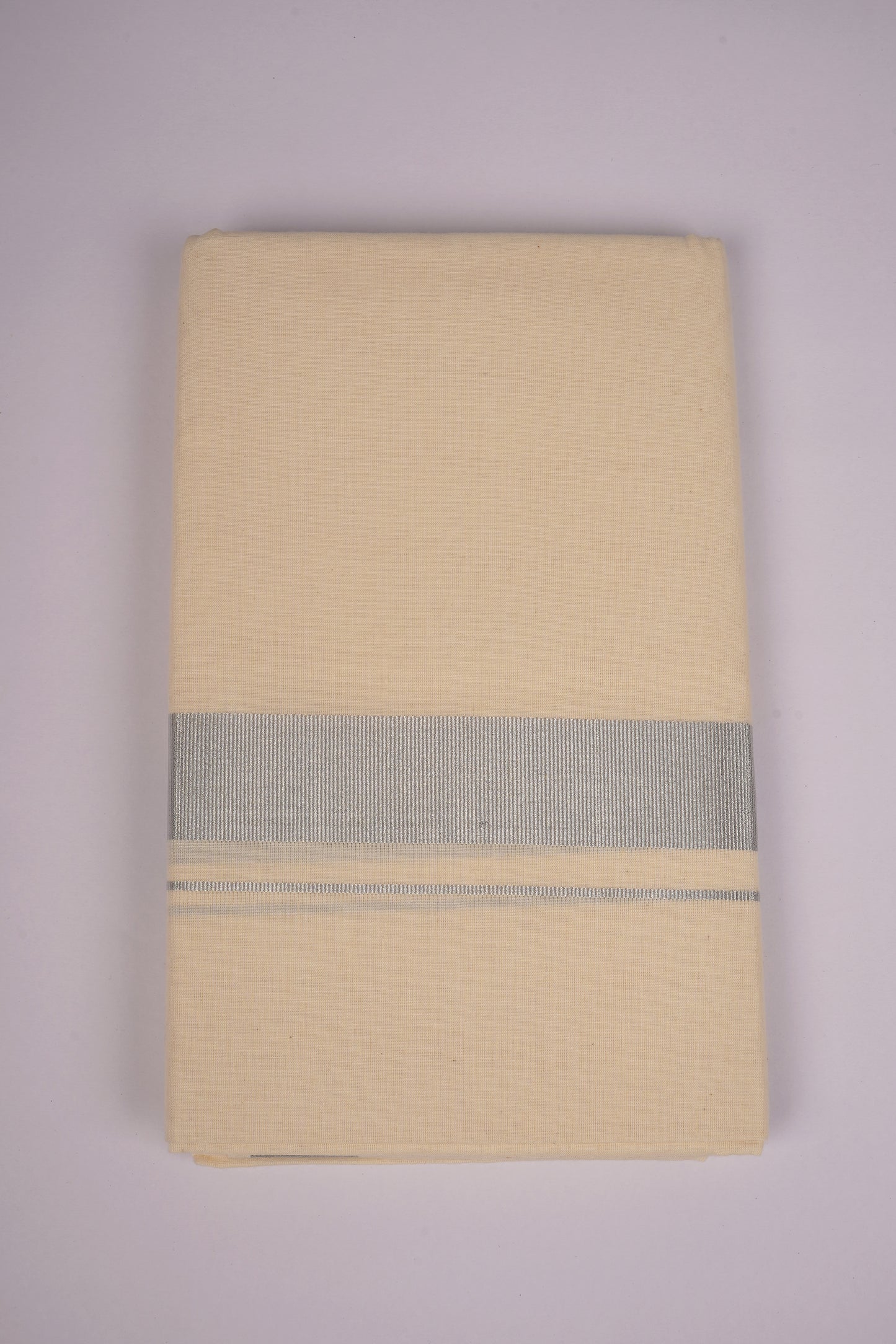 SLD-93C CREAM DOUBLE DHOTI  3.80 MTR
