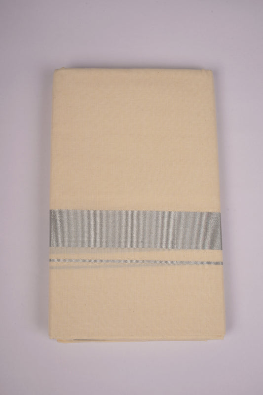 SLD-93C CREAM DOUBLE DHOTI  3.80 MTR