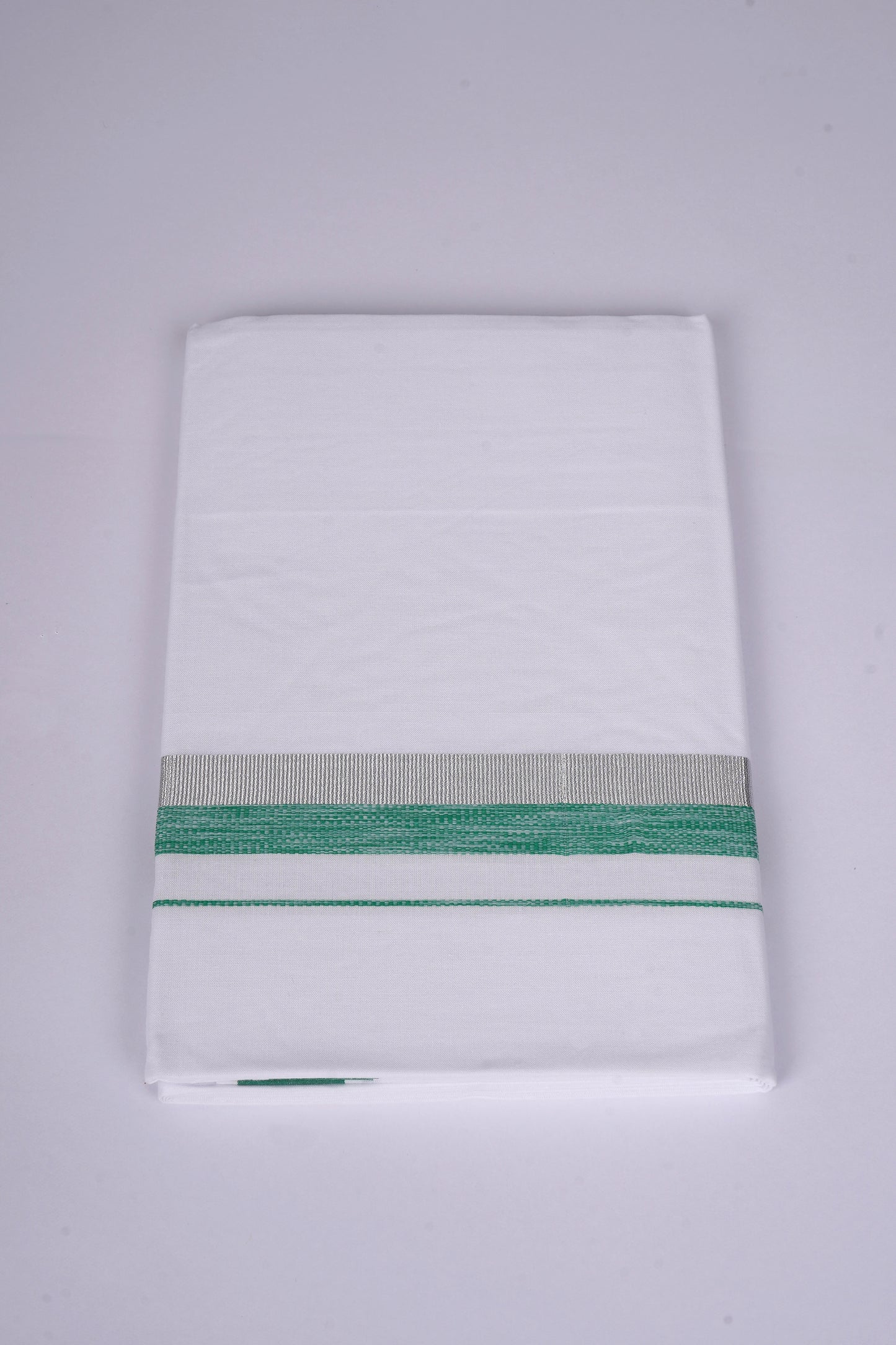 FS-124 W/S DHOTI  1.90 MTR - Silver Green