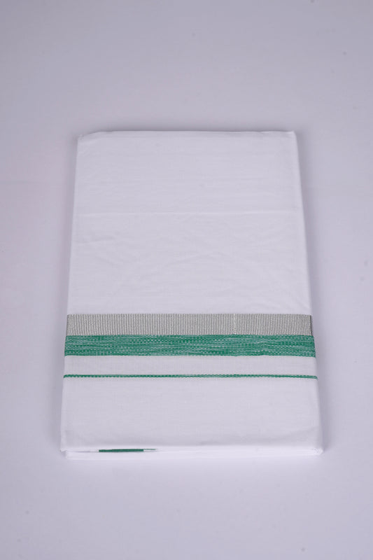 FS-124 W/S DHOTI  1.90 MTR - Silver Green