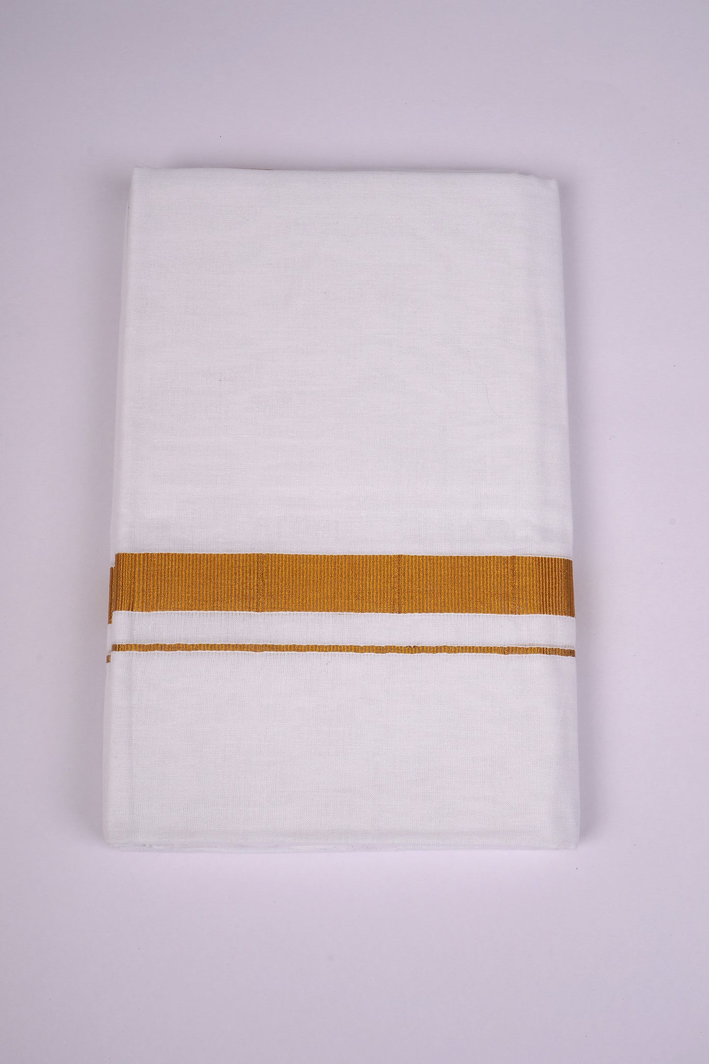 GLD-80 WHITE DOUBLE DHOTI  3.80 MTR