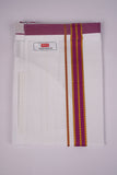 PKT FS-01 VELCRO WHITE SINGLE DHOTI - Dark Pink