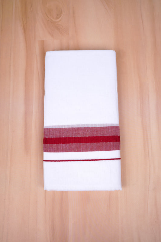FCD-392 W/D DHOTI 3.80 MTR- Red